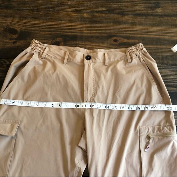 Gash Hao Zip Off Convertible Pants Mens Size 36 Backpacking Hiking Camping Tan - Picture 6 of 13